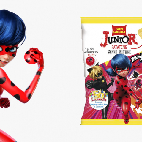 ZAG RENUEVA LA LICENCIA DE MIRACULOUS™  LADYBUG CON LA MARCA LÍDER DE CHIPS SAN CARLO PARA SU LÍNEA SAN CARLO JUNIOR