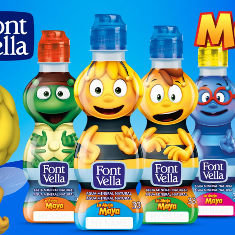 MAYA THE BEE: THE NEW DANONE WATER BOTTLES STAR