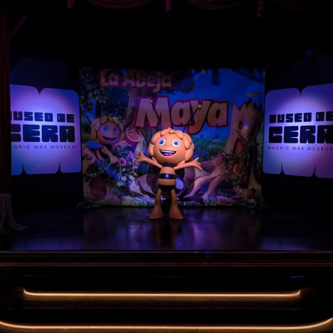  DEAPLANETA ENTERTAINMENT PRESENTS THE FIGURE OF MAYA THE BEE AT THE WAX MUSEUM OF MADRID