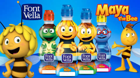 MAYA THE BEE: THE NEW DANONE WATER BOTTLES STAR