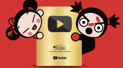  “PUCCA” YOUTUBE CHANNEL IN SPANISH  HITS ONE MILLION SUBSCRIBERS  AND RECEIVES FIRST GOLD PLAY BUTTON 